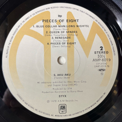 Винтажная виниловая пластинка LP Styx Pieces Of Eight (Japan 1978) (Obi)