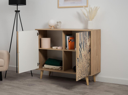 Току комод 16.230.04 Гикори Рокфорд / Белый