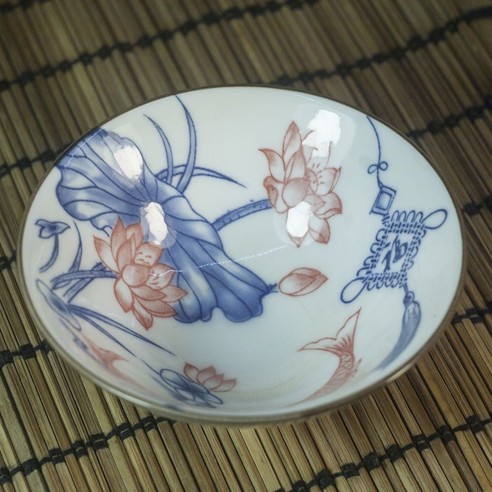 Пиала "Карпы и лотосы"