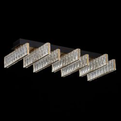 Citilux PALANT CL325272 LED Люстра хрустальная Чёрный+Бронза