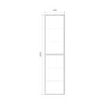 Шкаф-колонна Comforty Мадрид 40 серый шёлк
