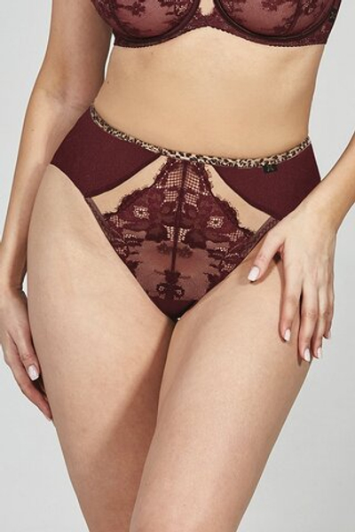 SELENA BURGUNDY Stringhighwaist Трусы высокие стринги