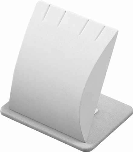 Подставка для 4 подвесок/прорези/квадратное основание/ф.№1 (ПЭТ карман)/58*42*55 мм.