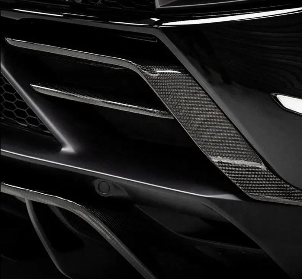 Карбоновые накладки заднего бампера для Lamborghini Huracan Evo RWD Ламборгини Хуракан