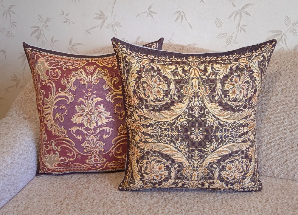 Наволочка гобеленовая декоративная для интерьерной подушки Людовиг 50х50