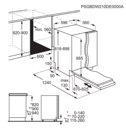 Встраиваемая посудомоечная машина Electrolux EEG88600W