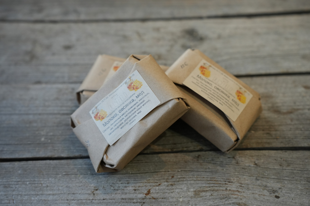 "Молоко, овсянка, мед" мыло