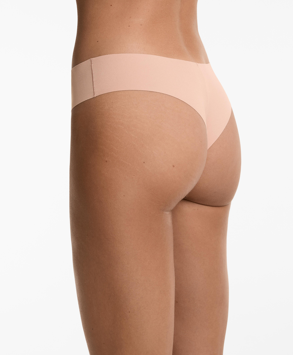 OYSHO Набор из пяти трусиков-бразильяно из полиамидной смеси, бежевый