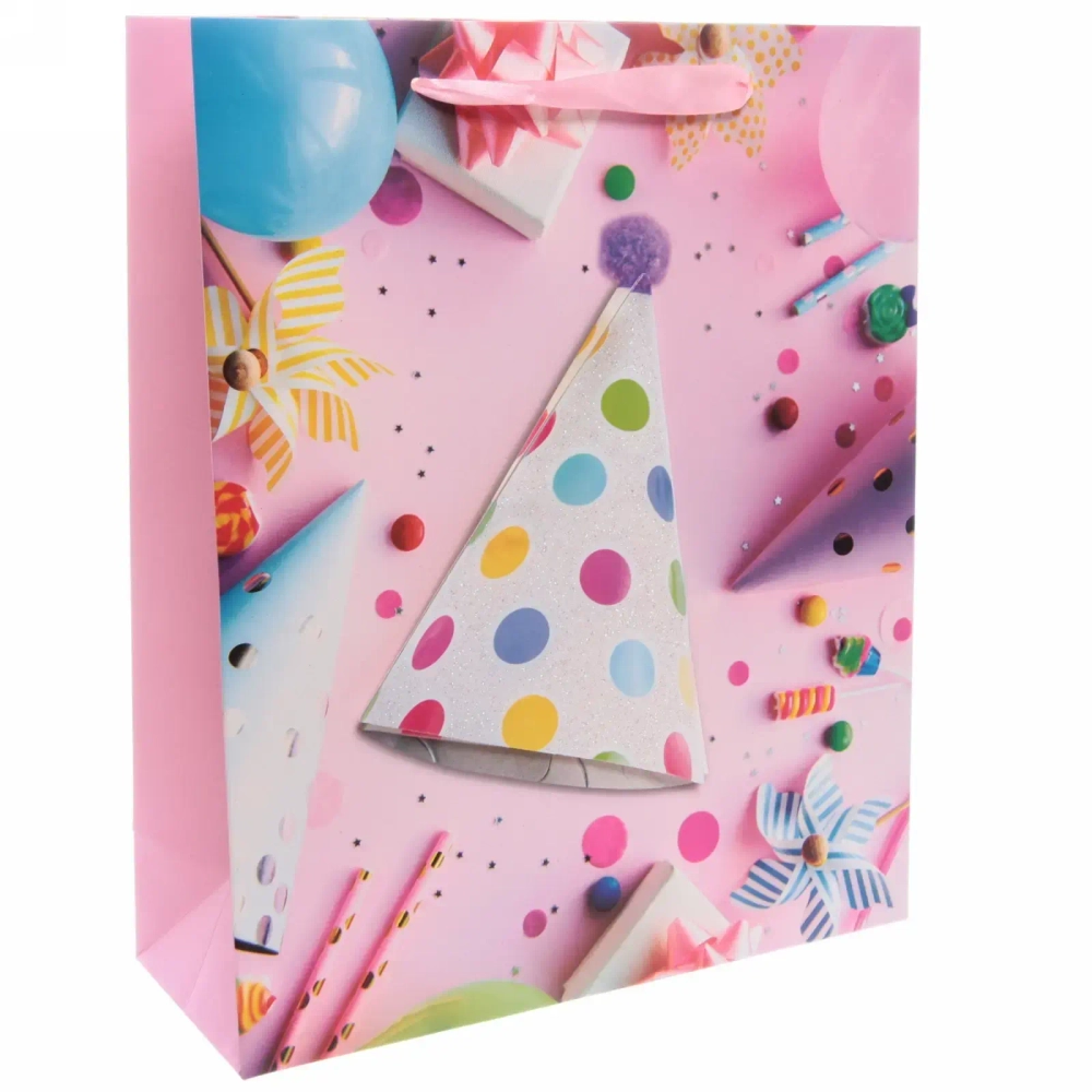 Пакет подарочный «Праздник» 32*26*10 см, микс