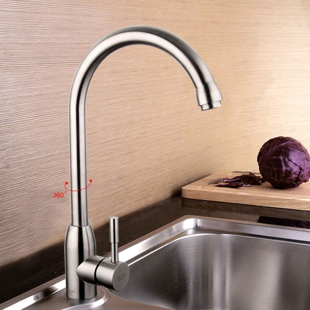 Смеситель для кухни, Frud, с картриджем, нерж, R41052