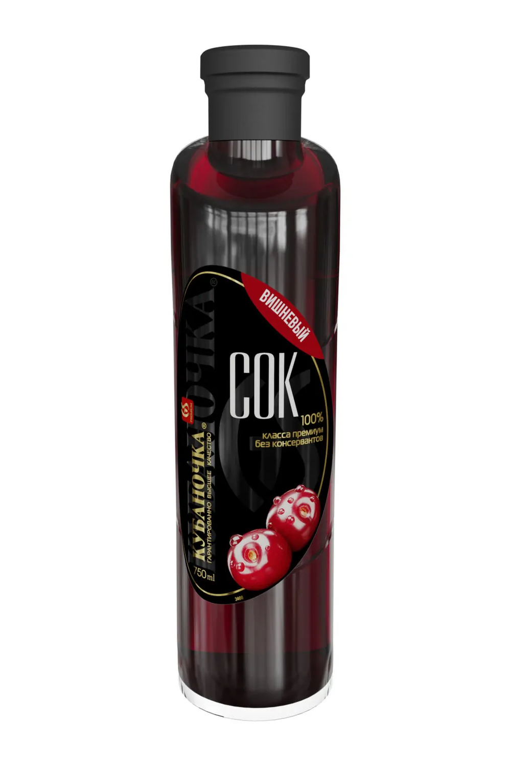 Сок Вишневый "Кубаночка" ст/бут 750гр 1/6