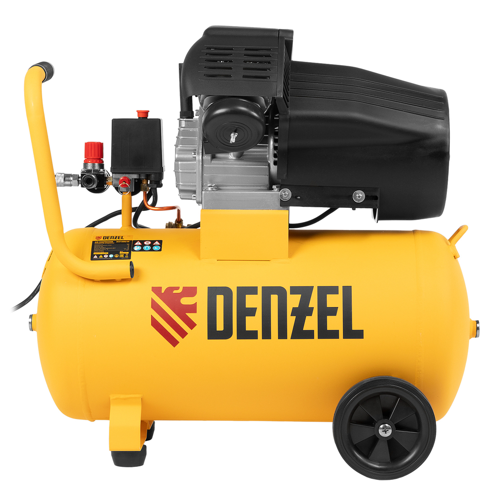 DENZEL Компрессор воздушный DCV1800/50 1.8кВт 320л/мин 50л прямой привод