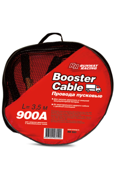 RUNWAY Провода для запуска двигателя в сумке 900 A