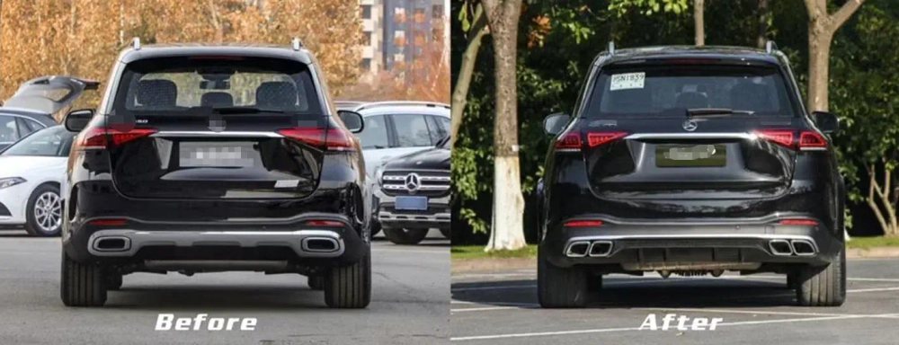 Обвес в стиле GLE63 AMG для Mercedes-Benz W167 2020+ АМГ Мерседес Бенц ГЛЕ класс