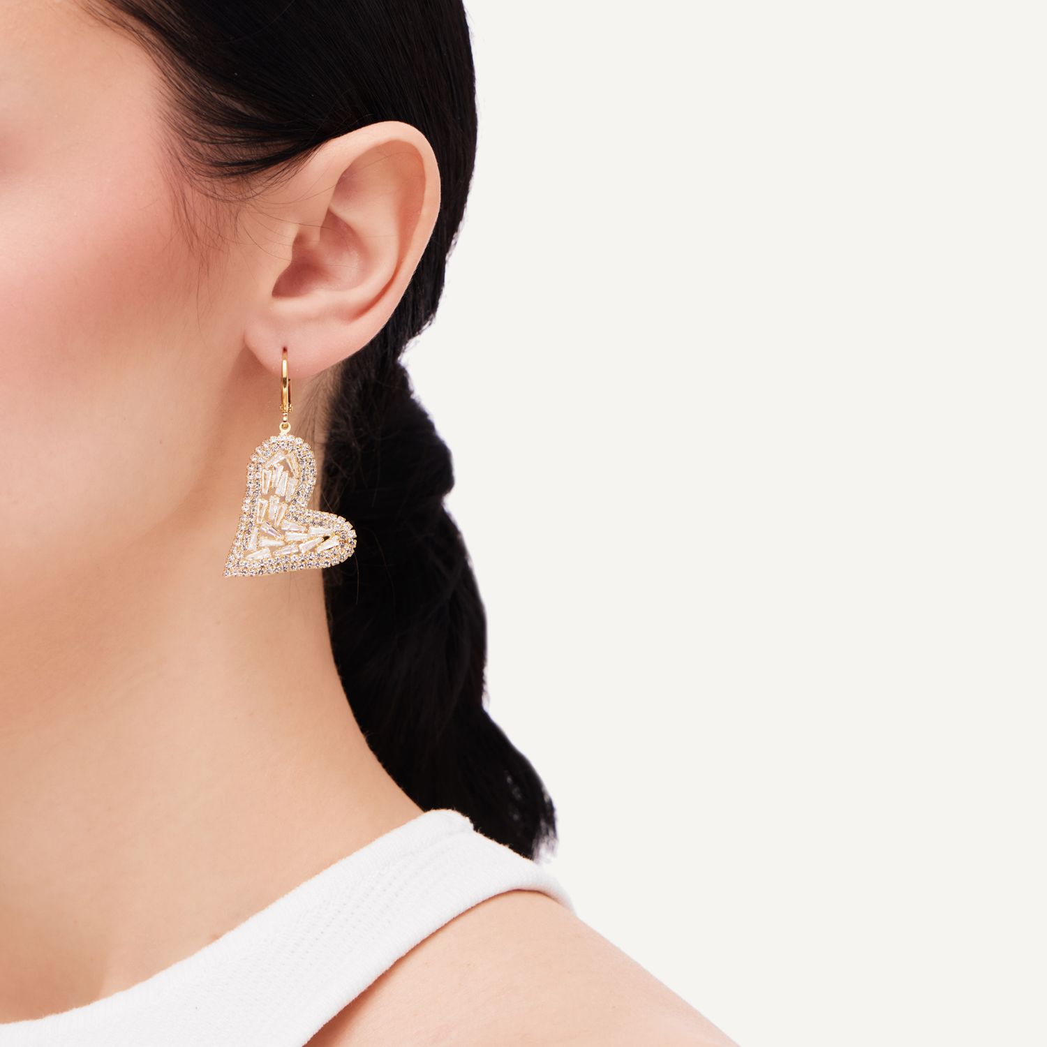 Серьги Heart Mosaic Earrings – Gold