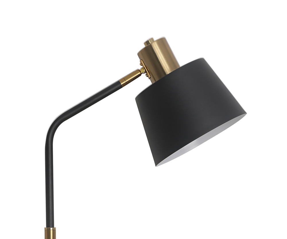 07043 Торшер Арни черный/золото