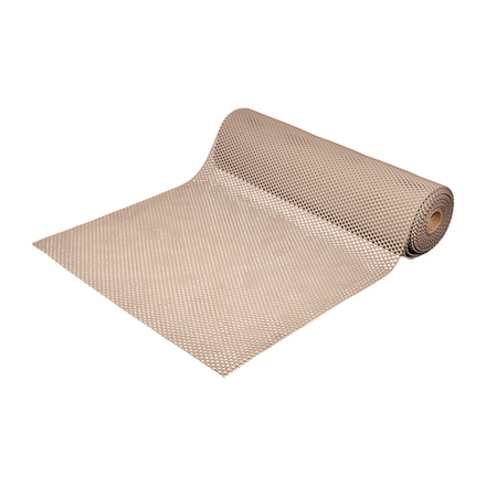 Коврик-дорожка против скольжения Vortex - ШАШКИ 90*1000*0,45см, бежевый