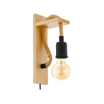 Бра 1*E27 43197 коричневый/черный RAMPSIDE Eglo