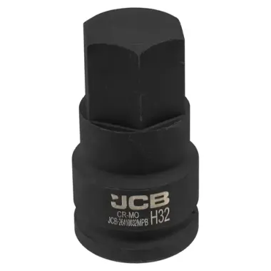 Головка-бита ударная 6-гранная 3/4'', 32мм JCB JCB-26410032MPB