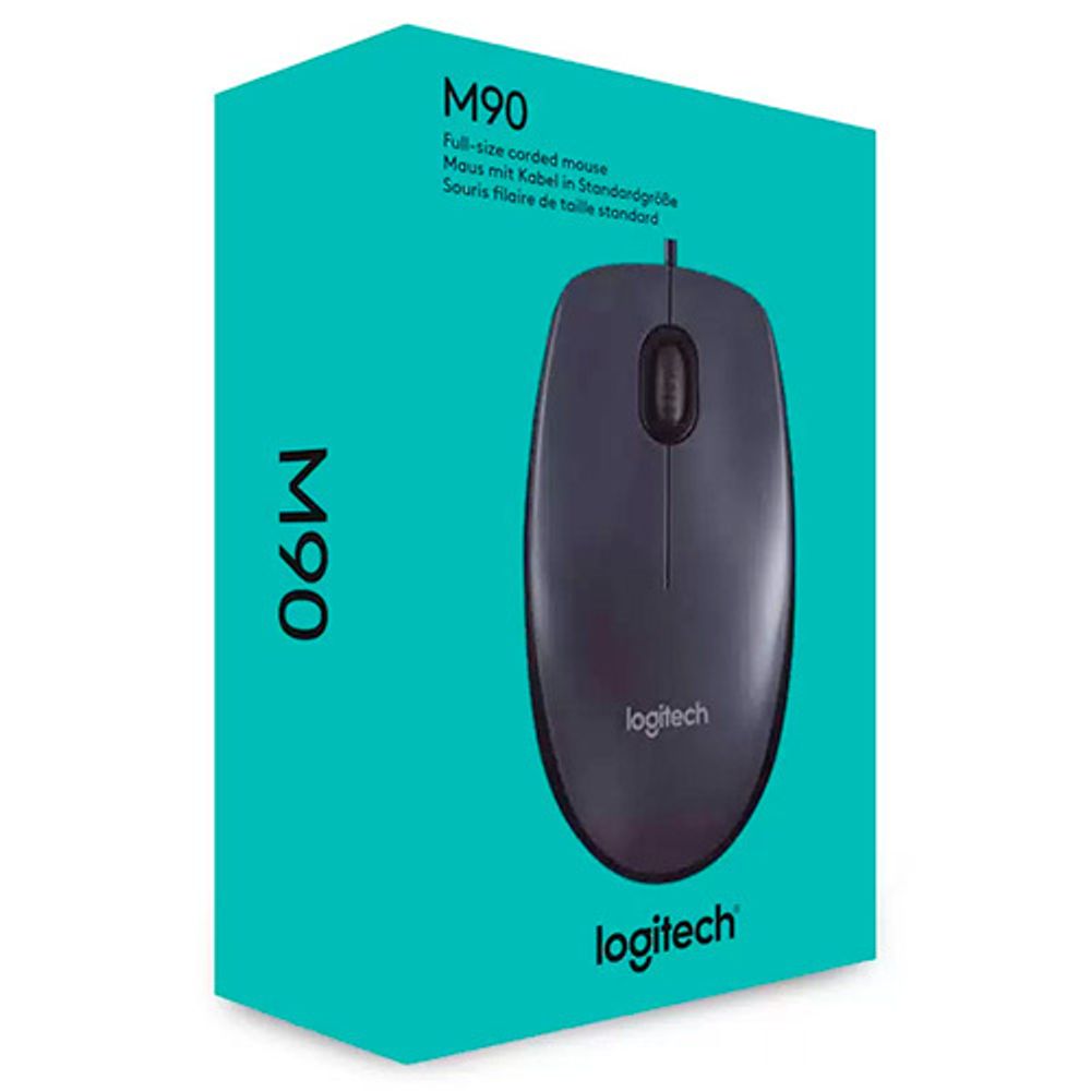 Мышь Logitech M90, USB, Black