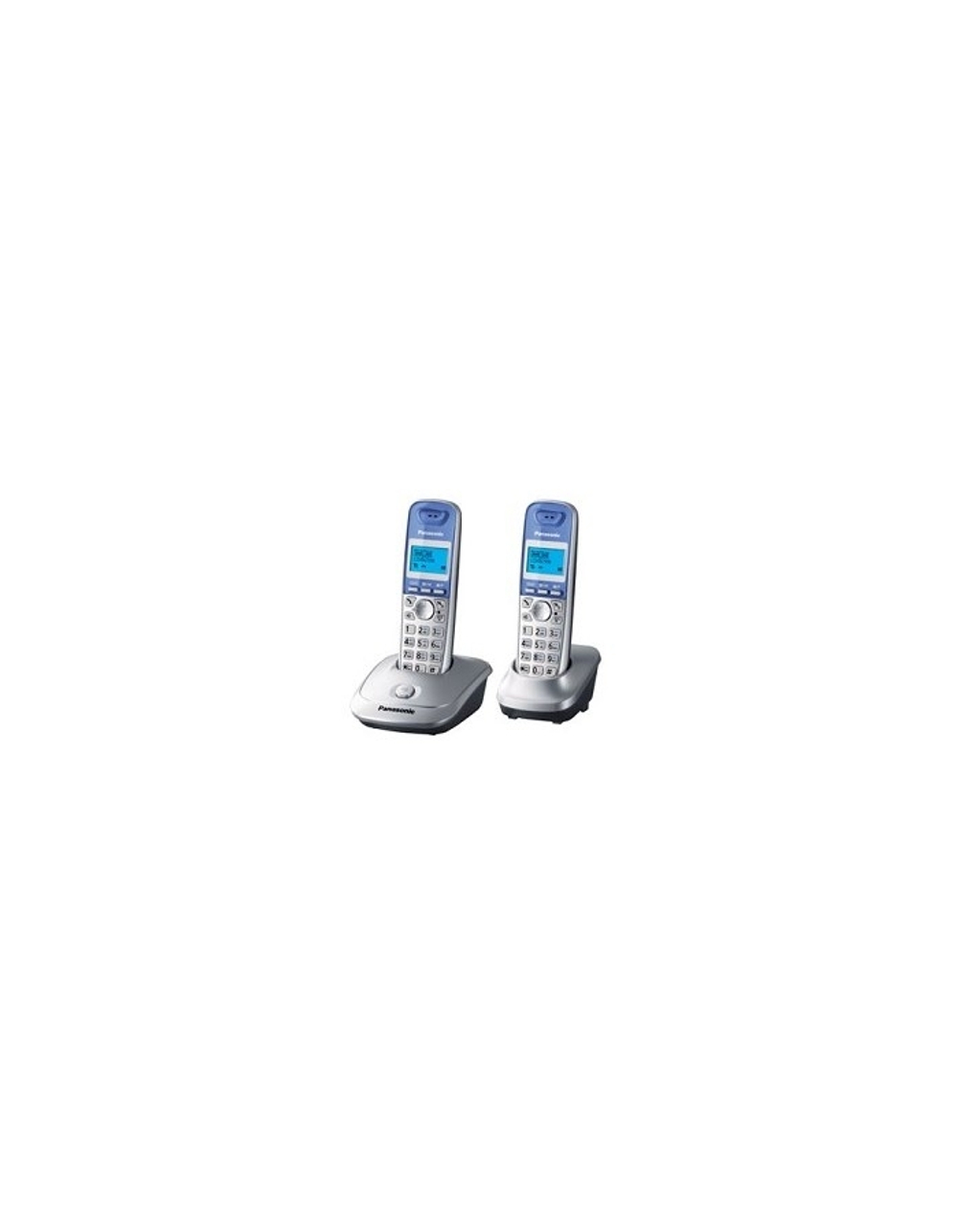 Panasonic KX-TG2512RUS (серебристый) (Доп трубка в комплекте,АОН, Caller ID,спикерфон на трубке,полифония)