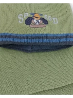 Детская шапка с шарфом для мальчика на весна