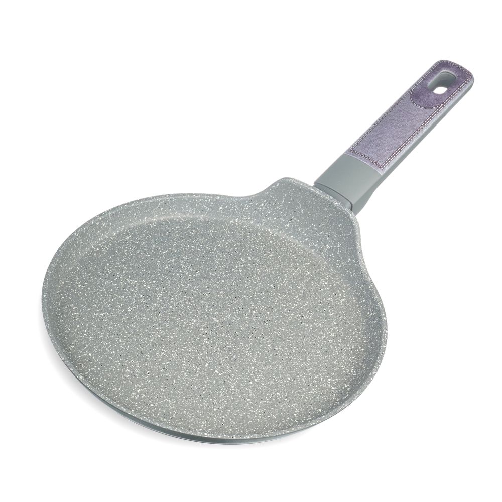 СКОВОРОДА БЛИННАЯ С АНТИПРИГАРНЫМ ПОКРЫТИЕМ PFLUON MARBLE, 22*4,3 СМ