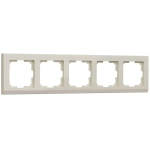 Рамка на 5 постов Stark (слоновая кость) W0051803