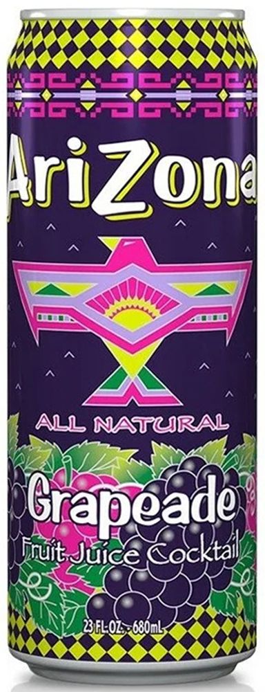 Чай Холодный со Вкусом Винограда Arizona Grapeade 0.65 - банка