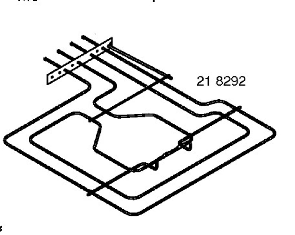 ТЭН верхний встраиваемой духовки BOSCH 218292