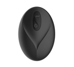 Черный вибростимулятор простаты с поступательными движениями и пультом ДУ (Цвет: черный)