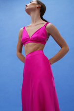 Атласный топ "Треугольник"