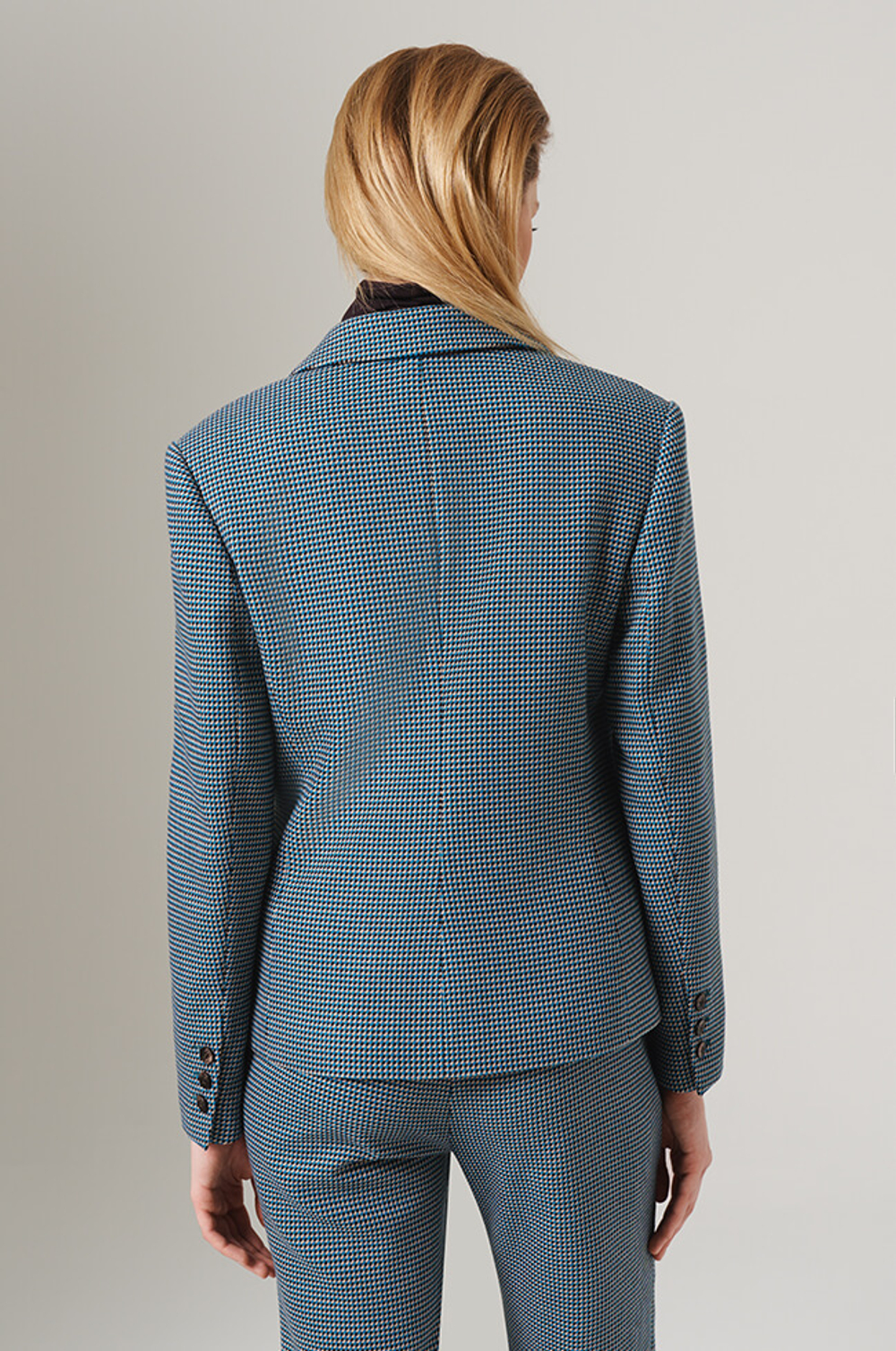 1897 Жакет женский (бирюзово-коричневый)