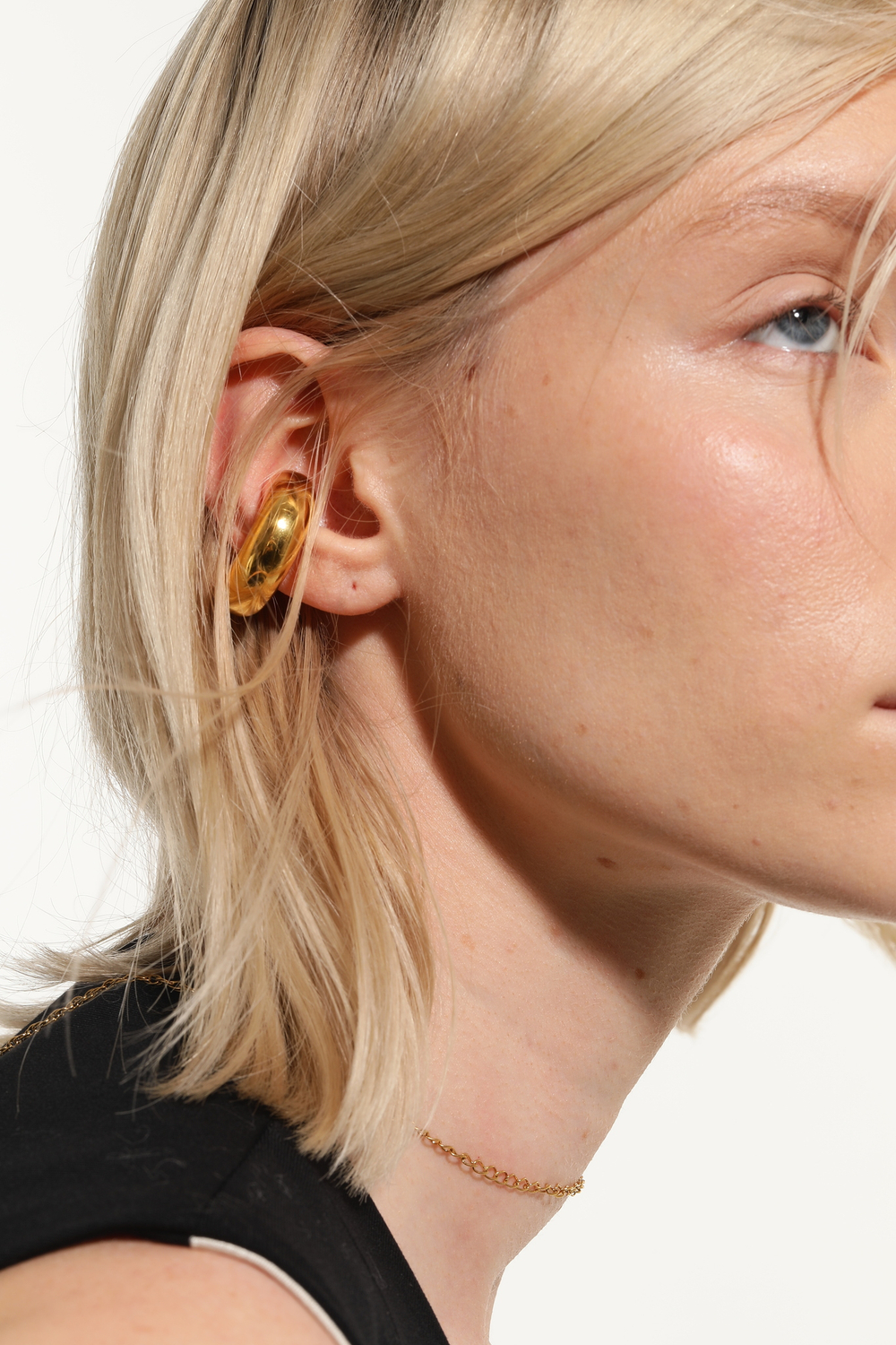 Кафф массивный полукруг, золото