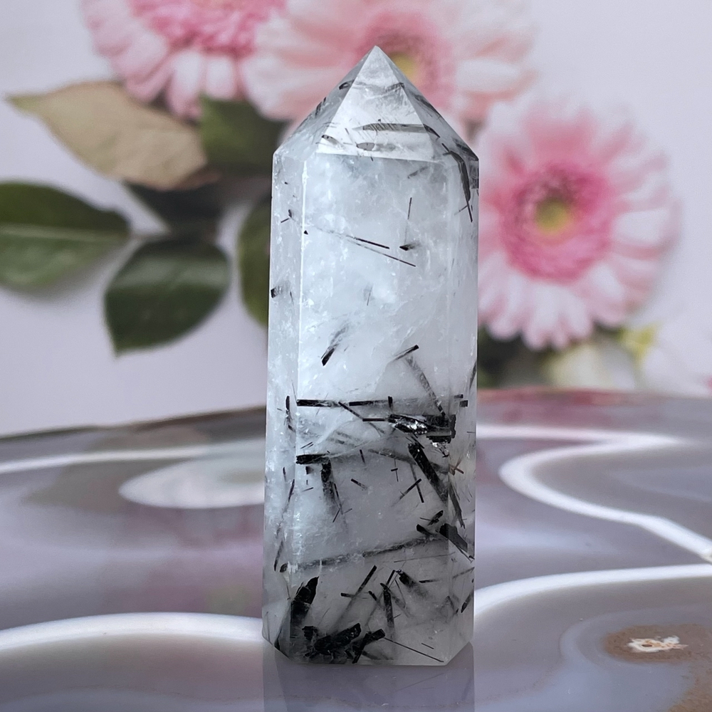 52268  Турмалин в Кварце Кристалл 78мм