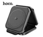 Беспроводное зарядное устройство Hoco CQ4 3 в1 Folding Magnetic Wireless Charging 15W (черный)