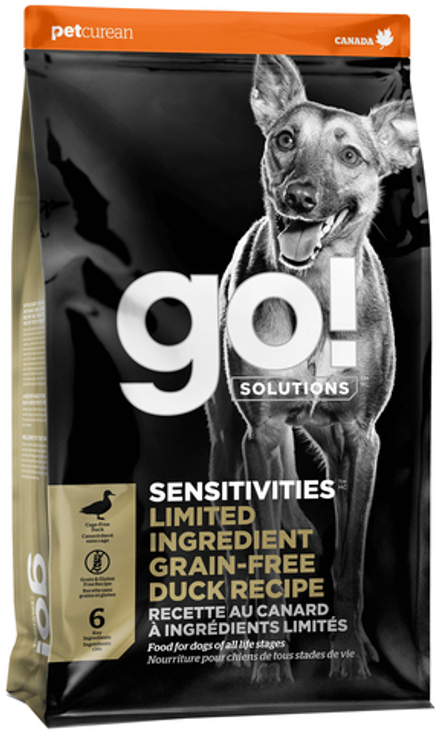Go! 9.98кг Sensitivities Сухой корм для собак с чувствительным пищеварением Утка