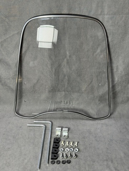 Ветровое стекло мопеда Альфа (пластик)