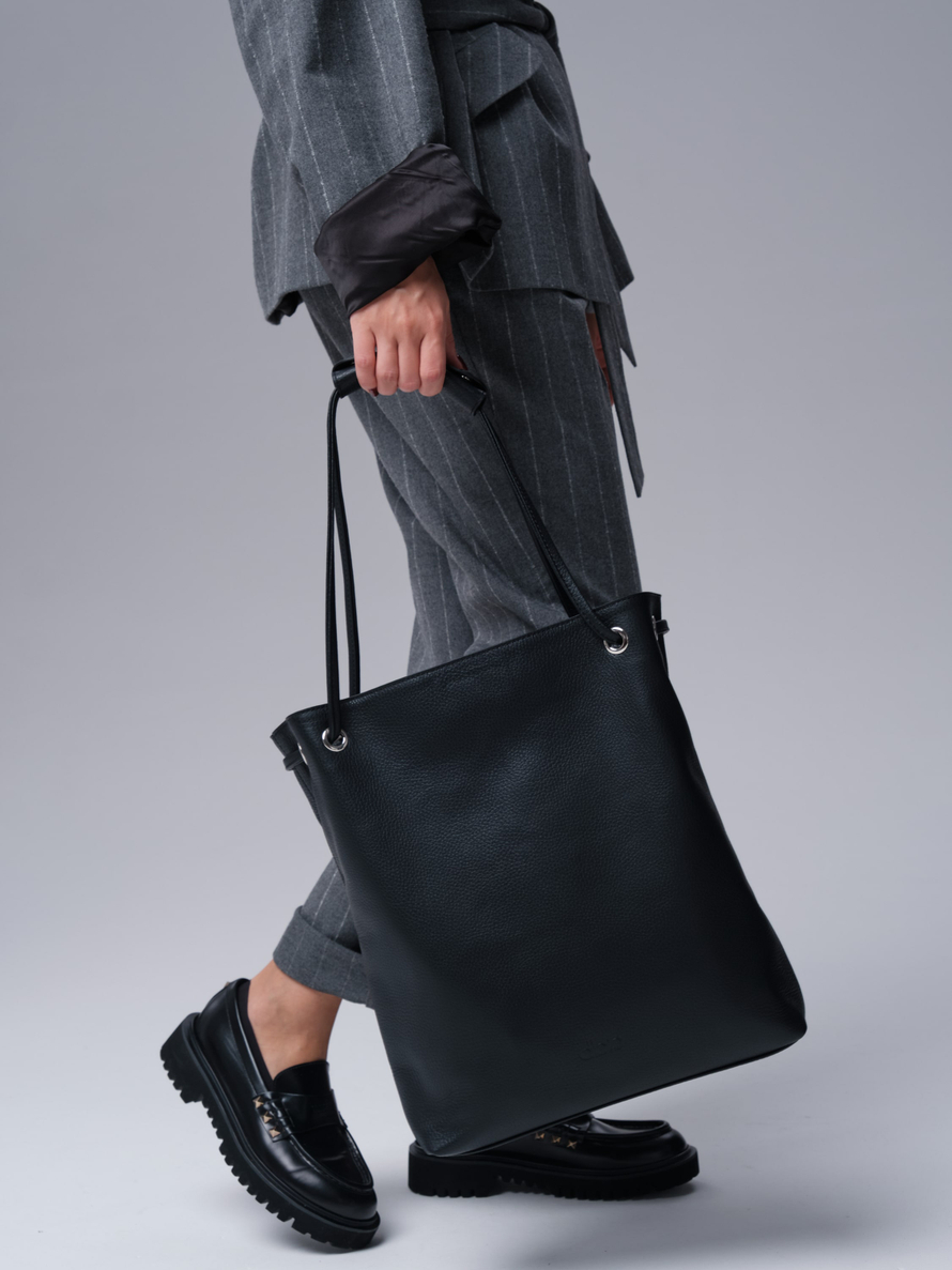 Кожаная сумка DBR 31228 черный