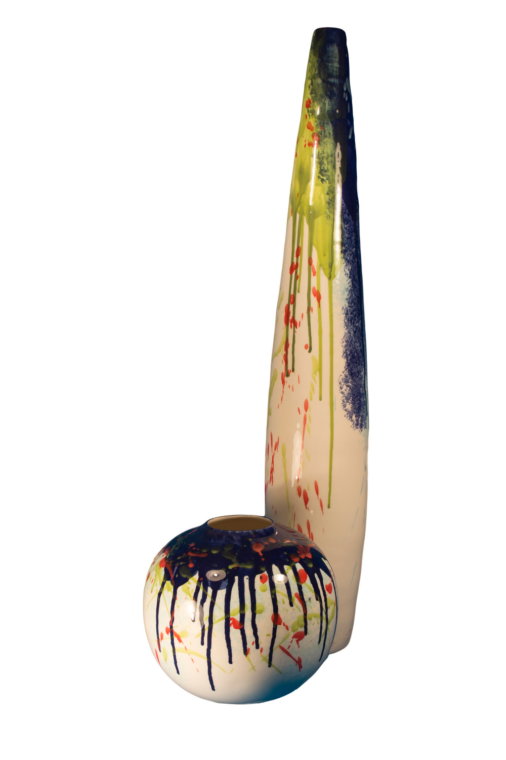 Элитная ваза декоративная керамическая высокая Abstraction от S. Bernardo из Португалии