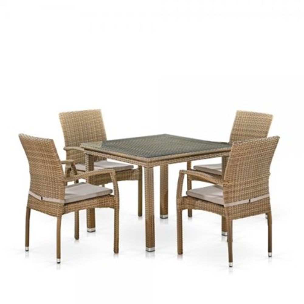 Комплект мебели T257B/Y379B-W65 Light Brown (4+1)