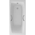 Ванна чугунная Delice Repos Comfort DLR220507R 150x70 белая с ручками