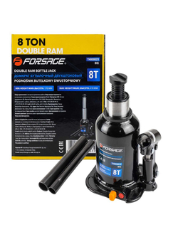 Домкрат бутылочный двухштоковый 8т (h min-170мм, h max-410мм) Forsage F-TH80802X BIG