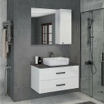 Тумба с раковиной Comforty Амстердам 95 белый глянец