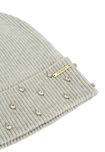 TWINSET Шапка, декорированная стразами