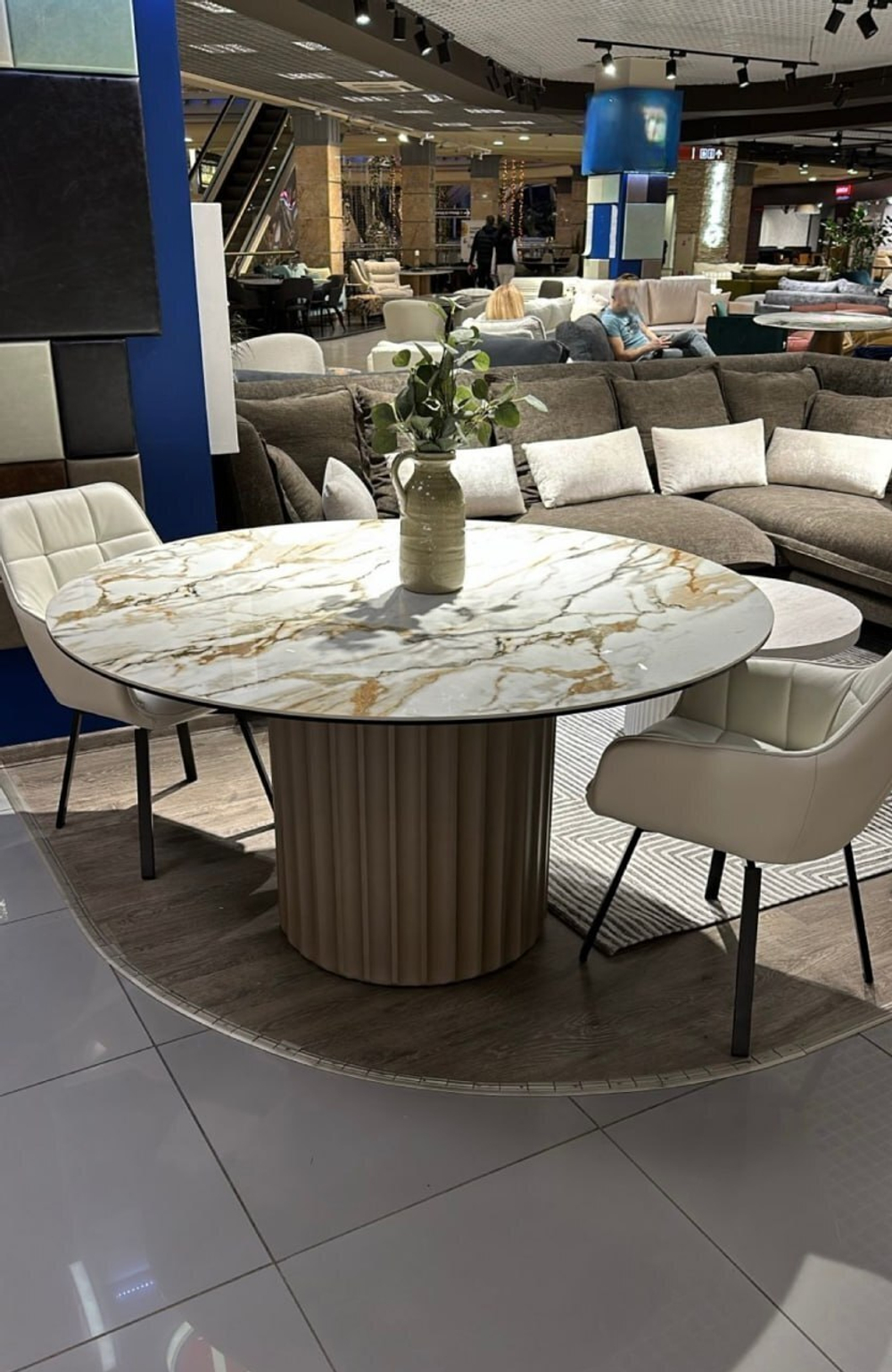 Стол DT2343 (140) белая керамика