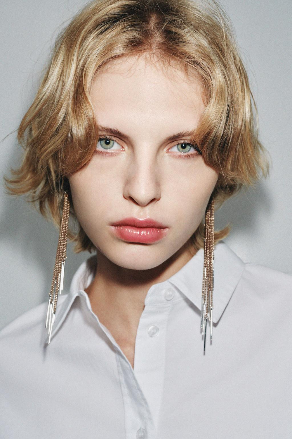 ZARA СЕРЬГИ-КАФФЫ С КАСКАДОМ ЦЕПОЧЕК, ЗОЛОТОЙ\СЕРЕБРЯНЫЙ