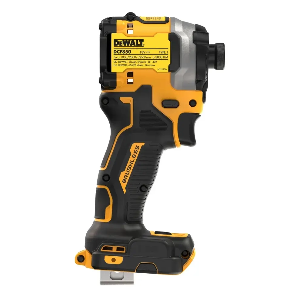 DEWALT Ударный шуруповерт DCF850N 20B,3800 ударов в минуту,205 Нм,Бесщеточный двигатель