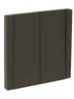 FORTE&PIANO Выключатель 2-клавишный 10А FP305 серый IEK