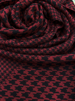 Шарф Ш520-07/16 черный/бордовый